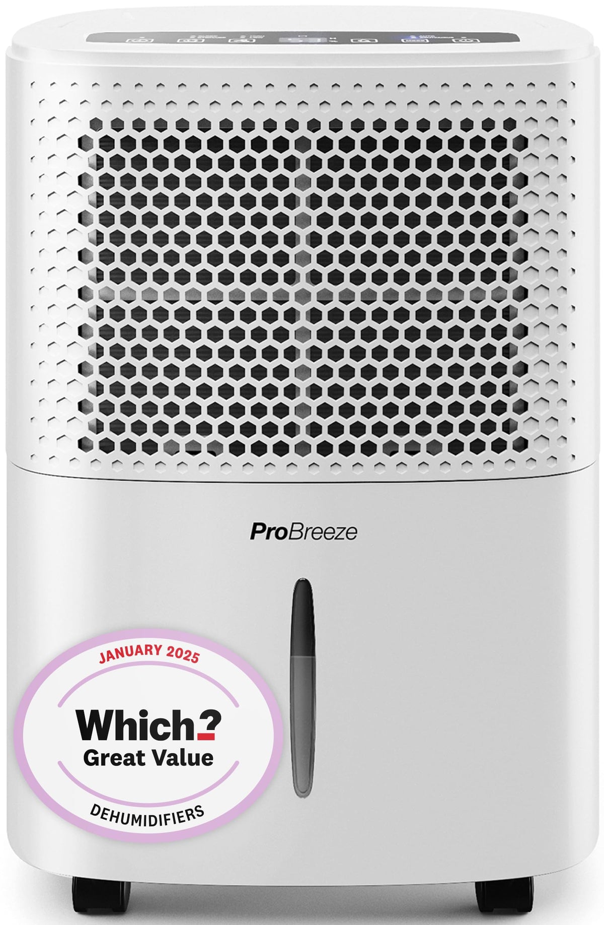 Pro Breeze 12L/Day Dehumidifier with Automatic Humidity Sensor & Display